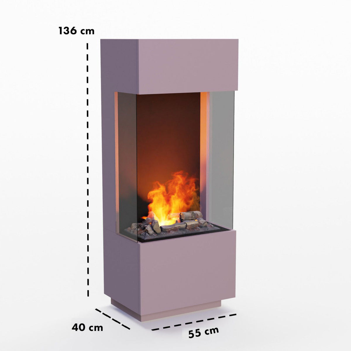 Glow Fire OGF 1 Multicolor Elektrokamin mit Wasserdampf
