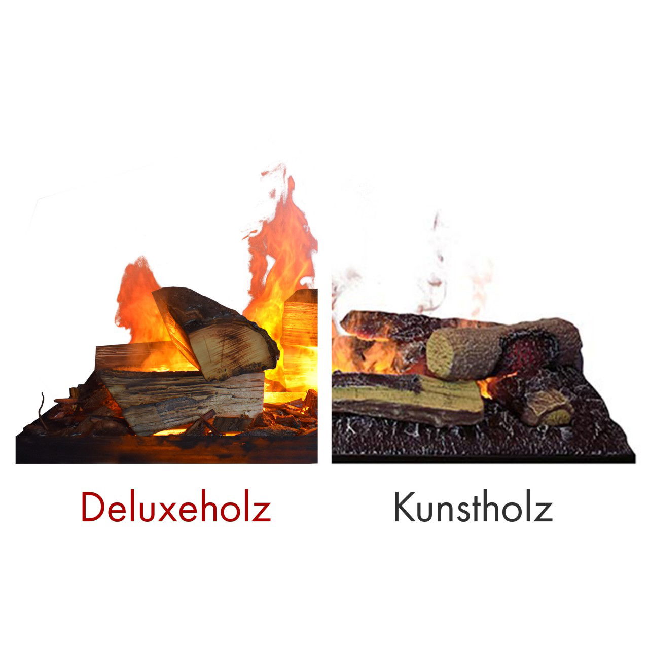 Glow Fire Kleist Elektrokamin OMC 600 mit Deluxe Echtholzdekoration