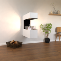 Glow Fire Orkland Wall Ethanol Kamin Weiß