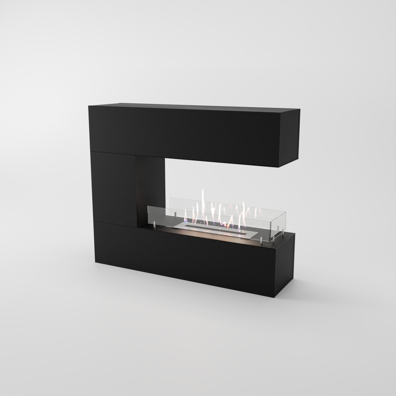 Glow Fire Oakland mini Ethanol Kamin Schwarz