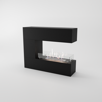 Glow Fire Oakland mini Ethanol Kamin Schwarz