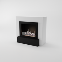 Glow Fire Odda Ethanol Kamin Weiß