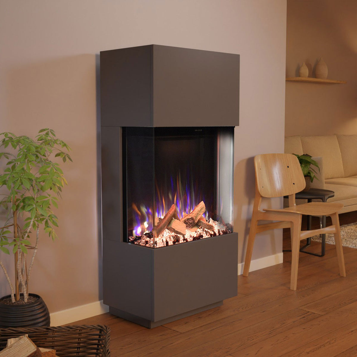 Glow Fire PR11 Grau Elektrokamin