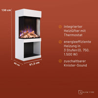 Glow Fire PR12 Weiss Elektrokamin