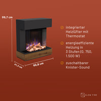 Cheminée électrique Glow Fire PR13 E-Motion 3D
