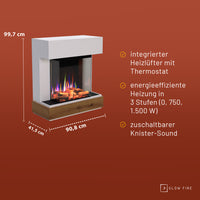 Cheminée électrique Glow Fire PR13 E-Motion 3D
