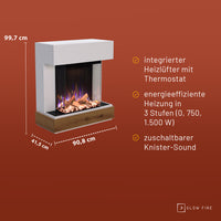 Cheminée électrique Glow Fire PR13 E-Motion 3D