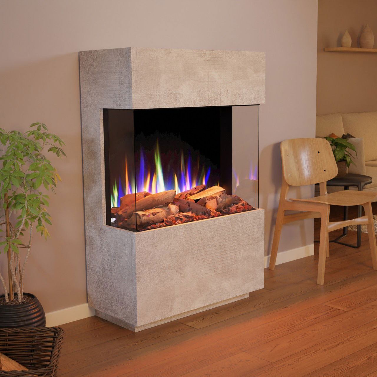 Glow Fire PR15 Beton Elektrokamin