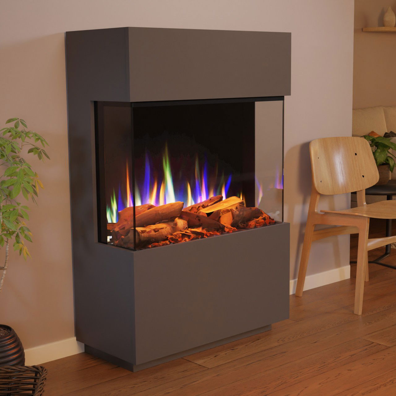 Glow Fire PR15 Grau Elektrokamin