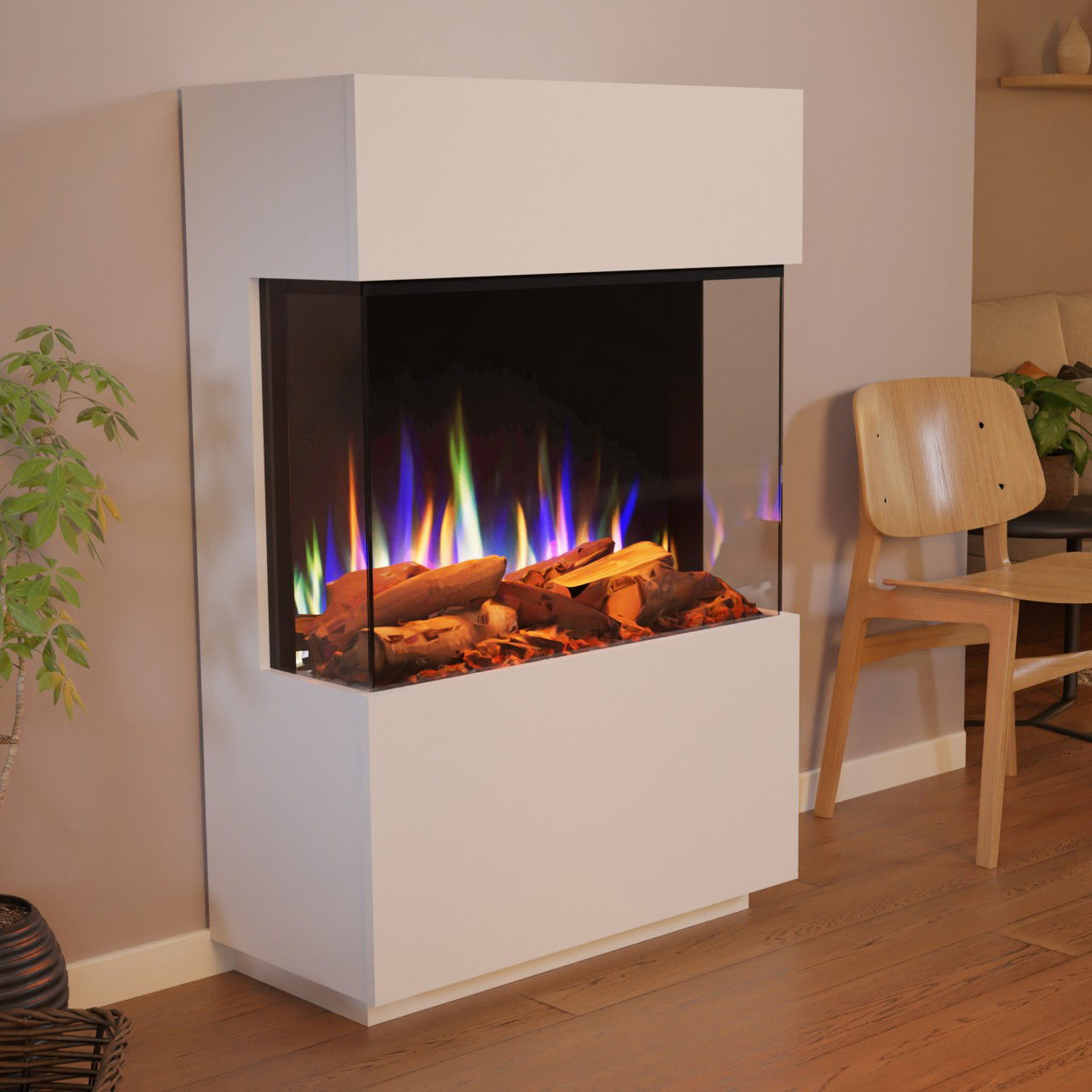 Glow Fire PR15 Weiss Elektrokamin