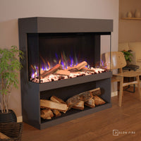 Glow Fire PR17 Grau Elektrokamin