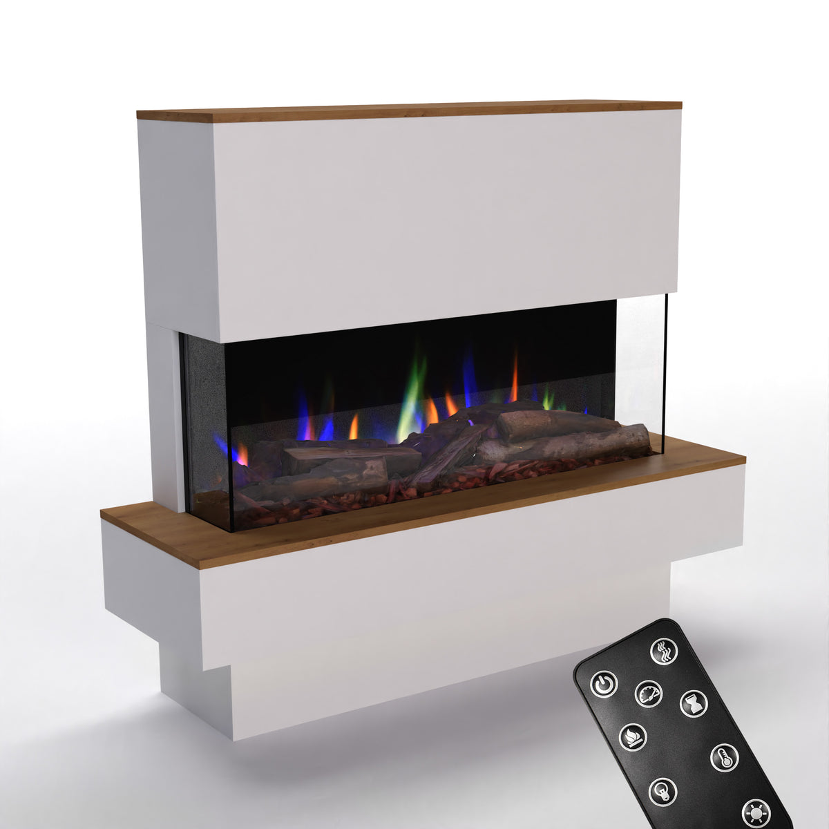Glow Fire PR19 Camino elettrico E-Motion 3D