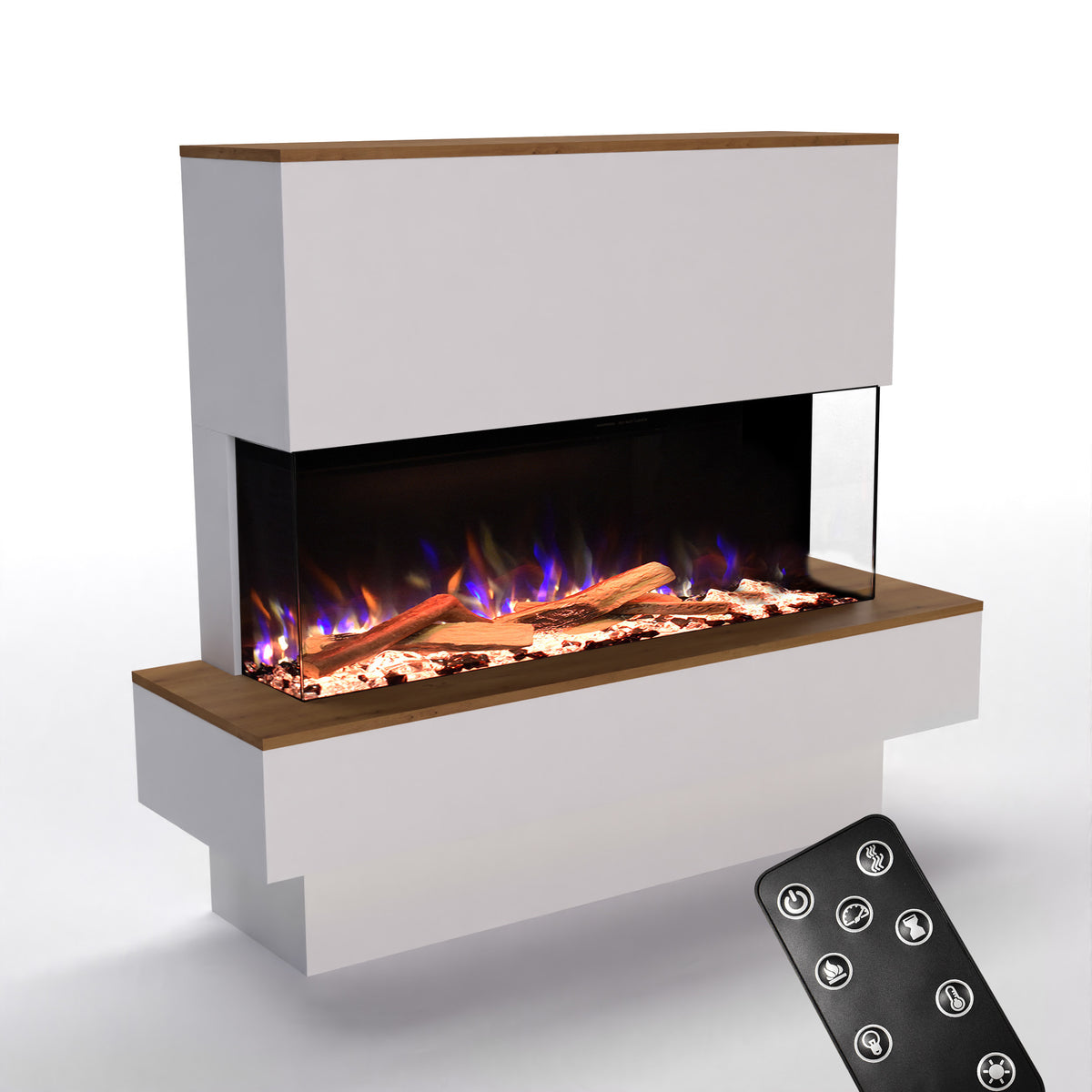 Glow Fire PR19 Camino elettrico E-Motion 3D