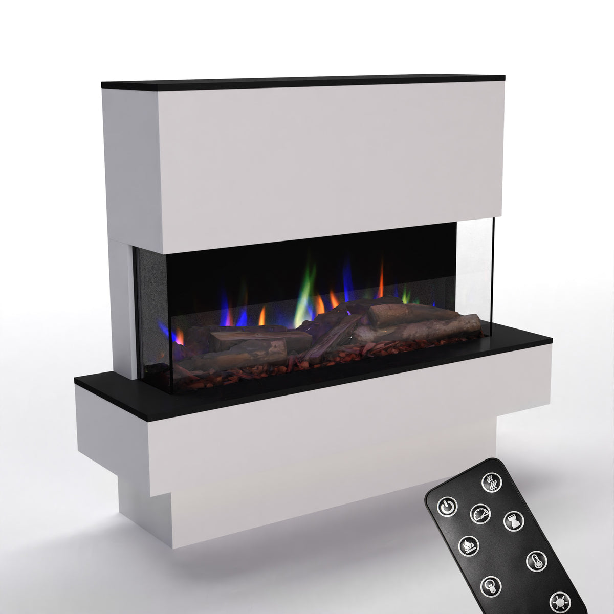 Glow Fire PR19 Camino elettrico E-Motion 3D