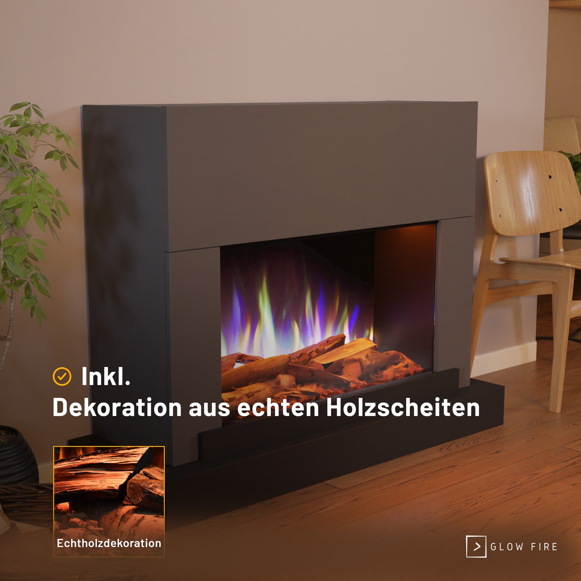 Cheminée électrique Glow Fire PR4 E-Motion 3D