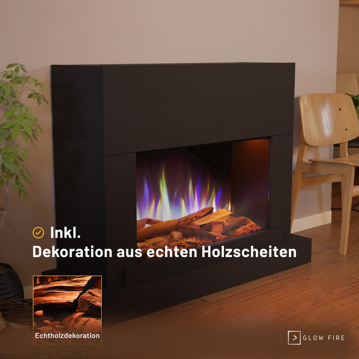 Cheminée électrique Glow Fire PR4 E-Motion 3D