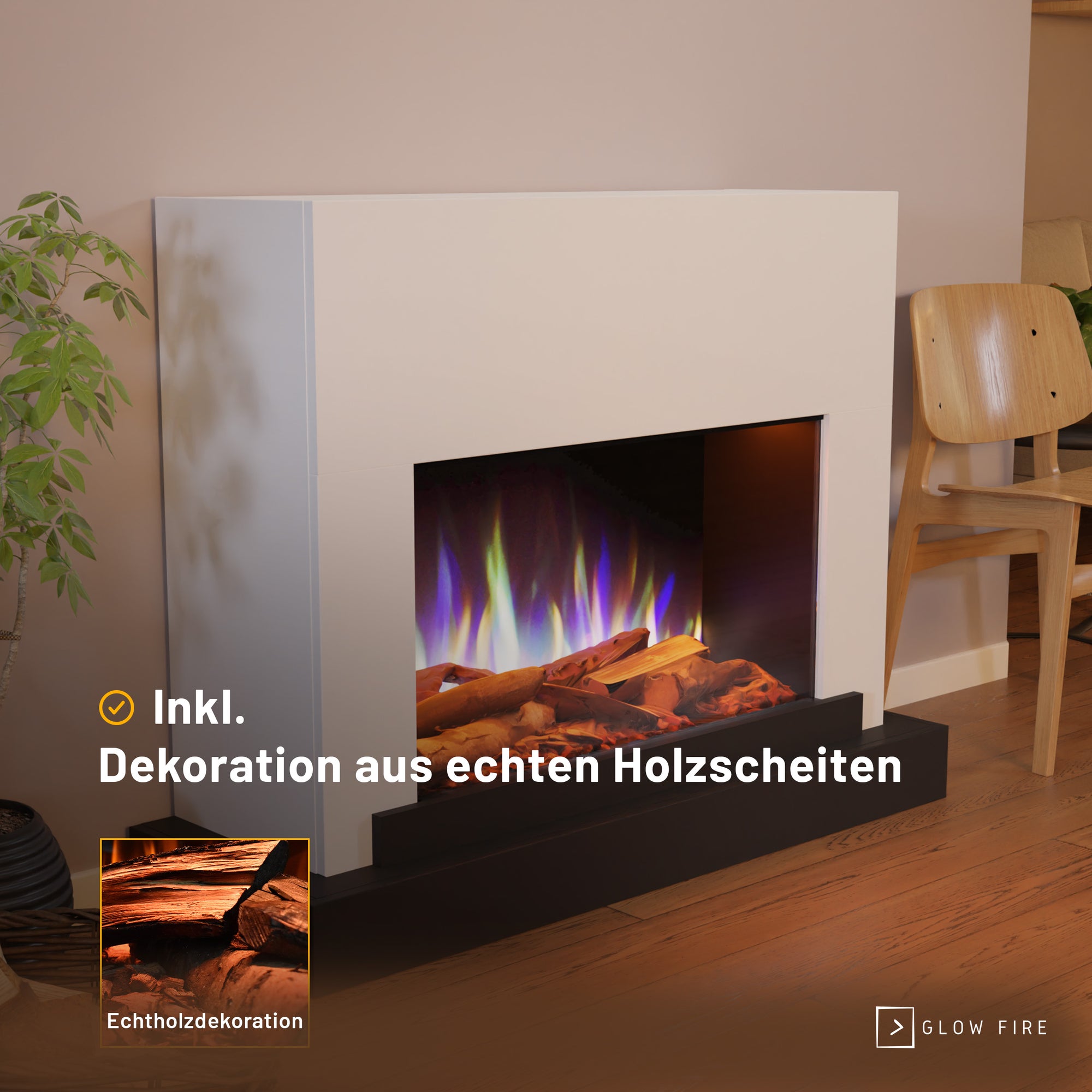 Cheminée électrique Glow Fire PR4 E-Motion 3D