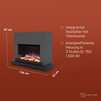 Cheminée électrique Glow Fire PR4 E-Motion 3D