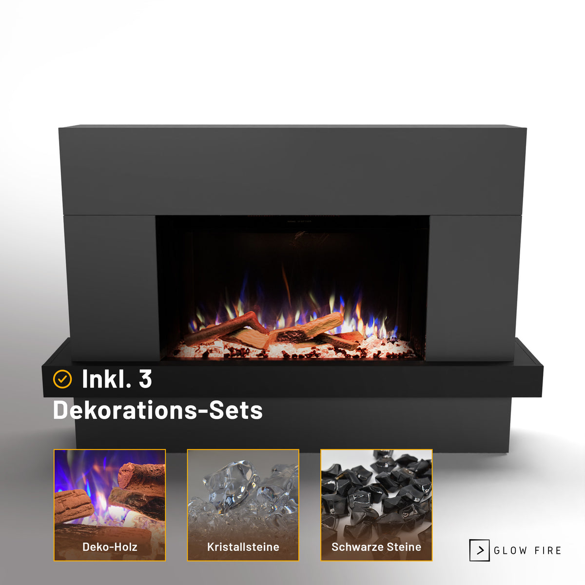 Glow Fire PR9 Elektrokamin E-Motion 3D
