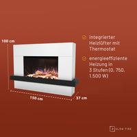 Glow Fire PR9 Elektrokamin E-Motion 3D