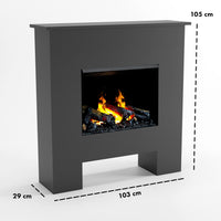 Glow Fire Poseidon Opti Myst Grau Elektrokamin mit Wasserdampf