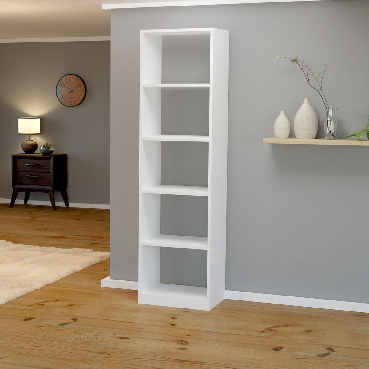 Glow Fire Schiller electric fireplace side cabinet - White