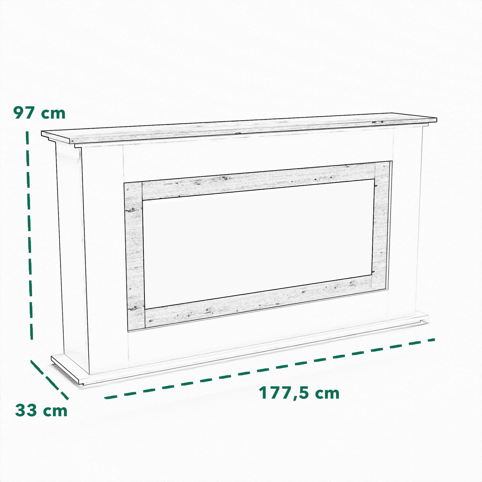 Glow Fire Rhea Oak Elektrokamin