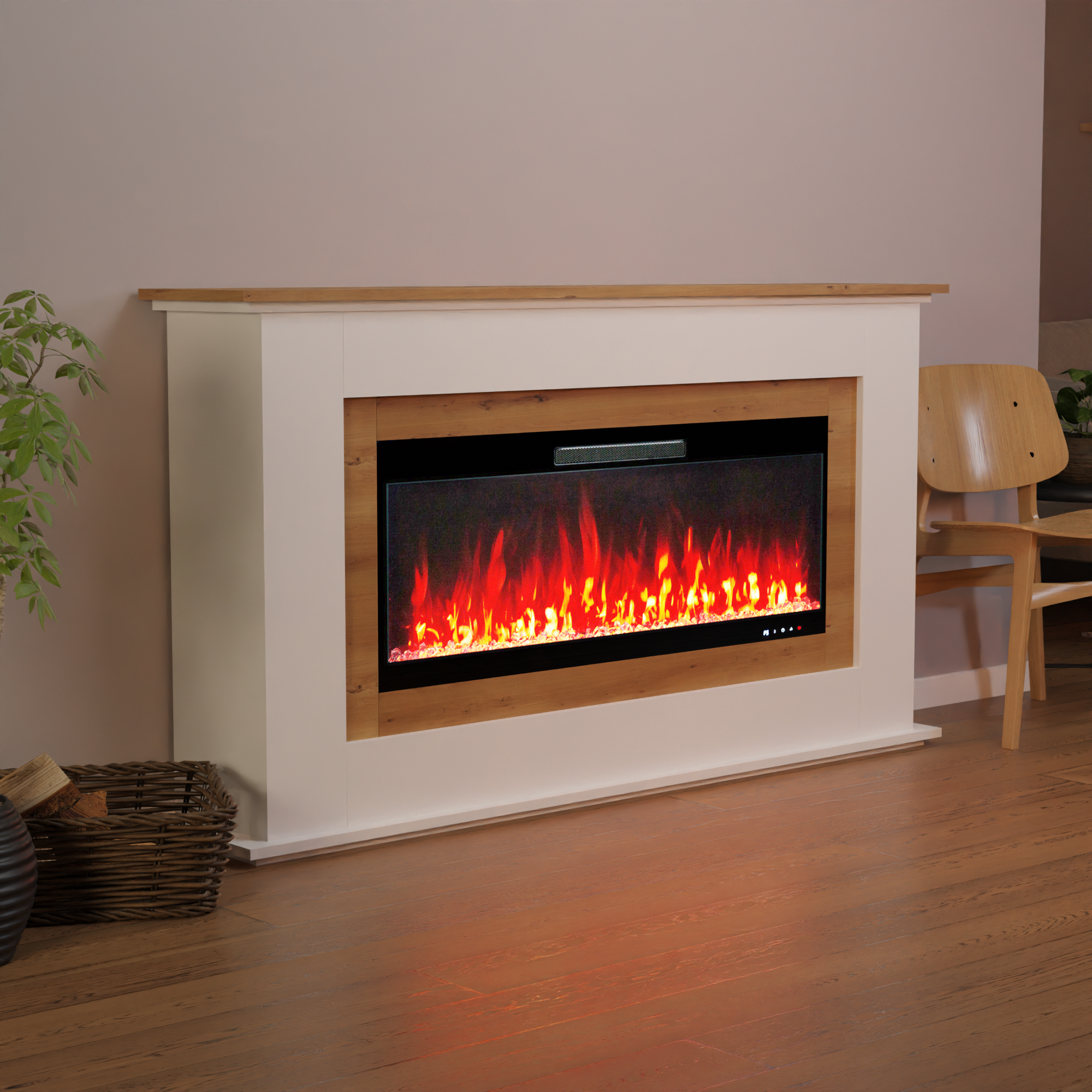 Glow Fire Rhea Oak Elektrokamin