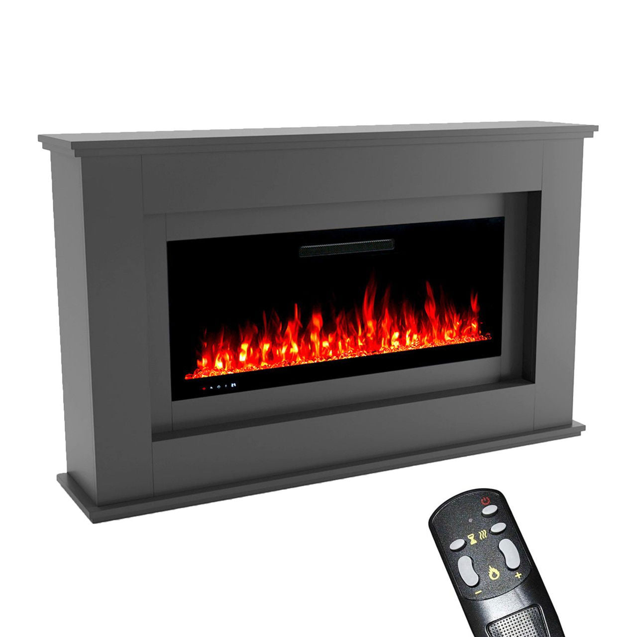 Glow Fire Rhea Grau Elektrokamin