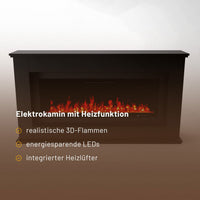 Glow Fire Rhea Schwarz Elektrokamin