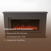 Glow Fire Rhea Grau Elektrokamin