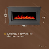 Glow Fire Rhea Grau Elektrokamin