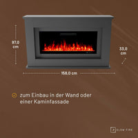 Glow Fire Rhea Grau Elektrokamin