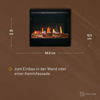 Glow Fire SCM Schwarz Elektrokamin 
