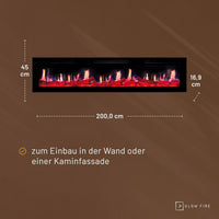 Glow Fire SCM Schwarz Elektrokamin 