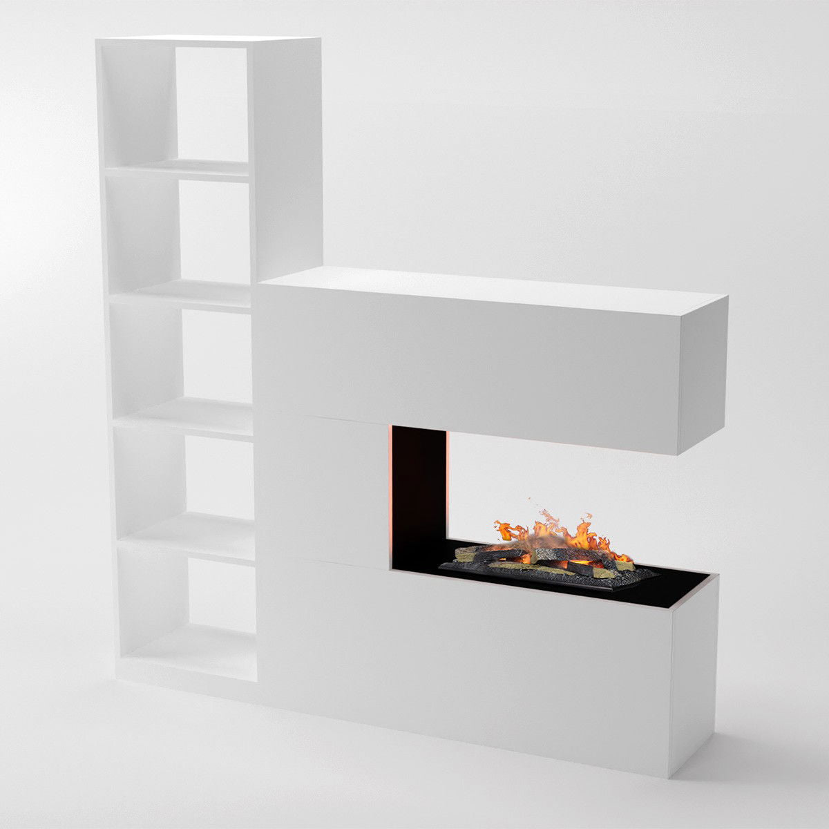 Glow Fire Schiller Elektrokamin Beistellschrank
