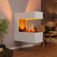 Glow Fire Schiller Weiß Hängekamin Elektrokamin mit Wasserdampf