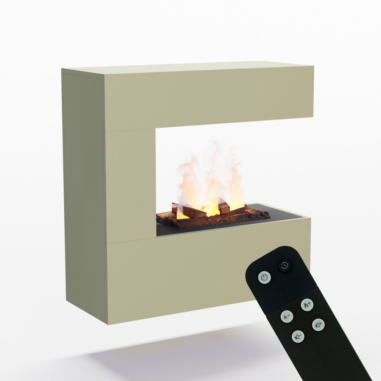 Glow Fire Schiller Wall Multicolor Elektrokamin mit Wasserdampf