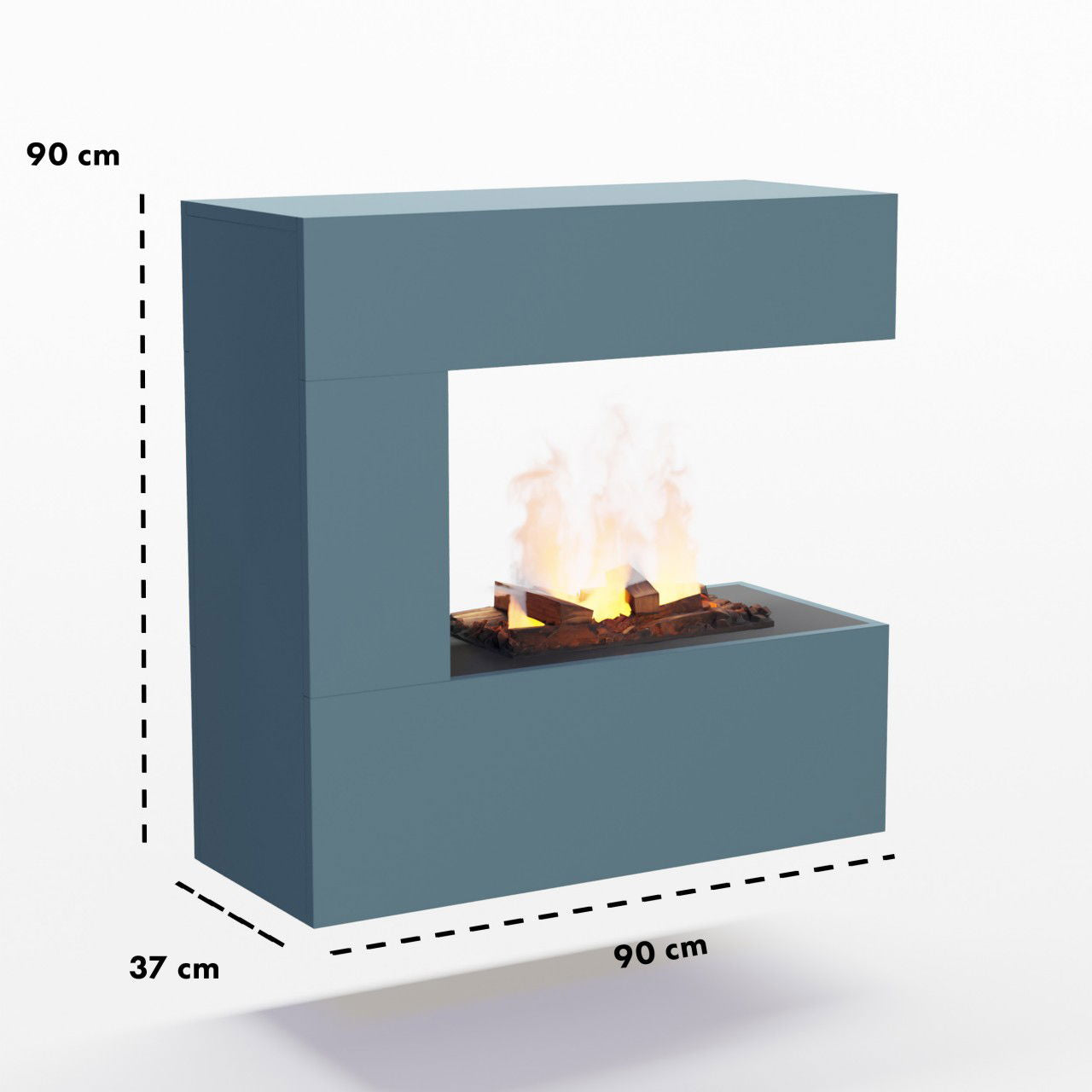 Glow Fire Schiller Wall Multicolor Elektrokamin mit Wasserdampf