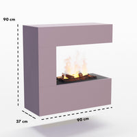 Glow Fire Schiller Wall Multicolor Elektrokamin mit Wasserdampf
