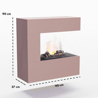 Glow Fire Schiller Wall Multicolor Elektrokamin mit Wasserdampf