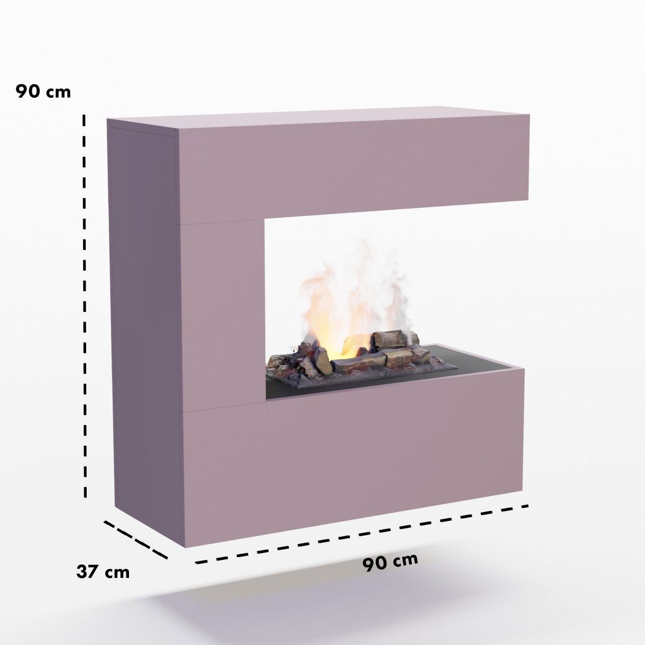 Glow Fire Schiller Wall Multicolor Elektrokamin mit Wasserdampf