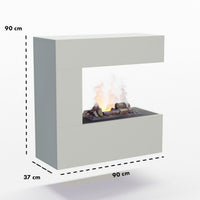 Glow Fire Schiller Wall Multicolor Elektrokamin mit Wasserdampf