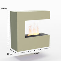Glow Fire Schiller Wall Multicolor Elektrokamin mit Wasserdampf