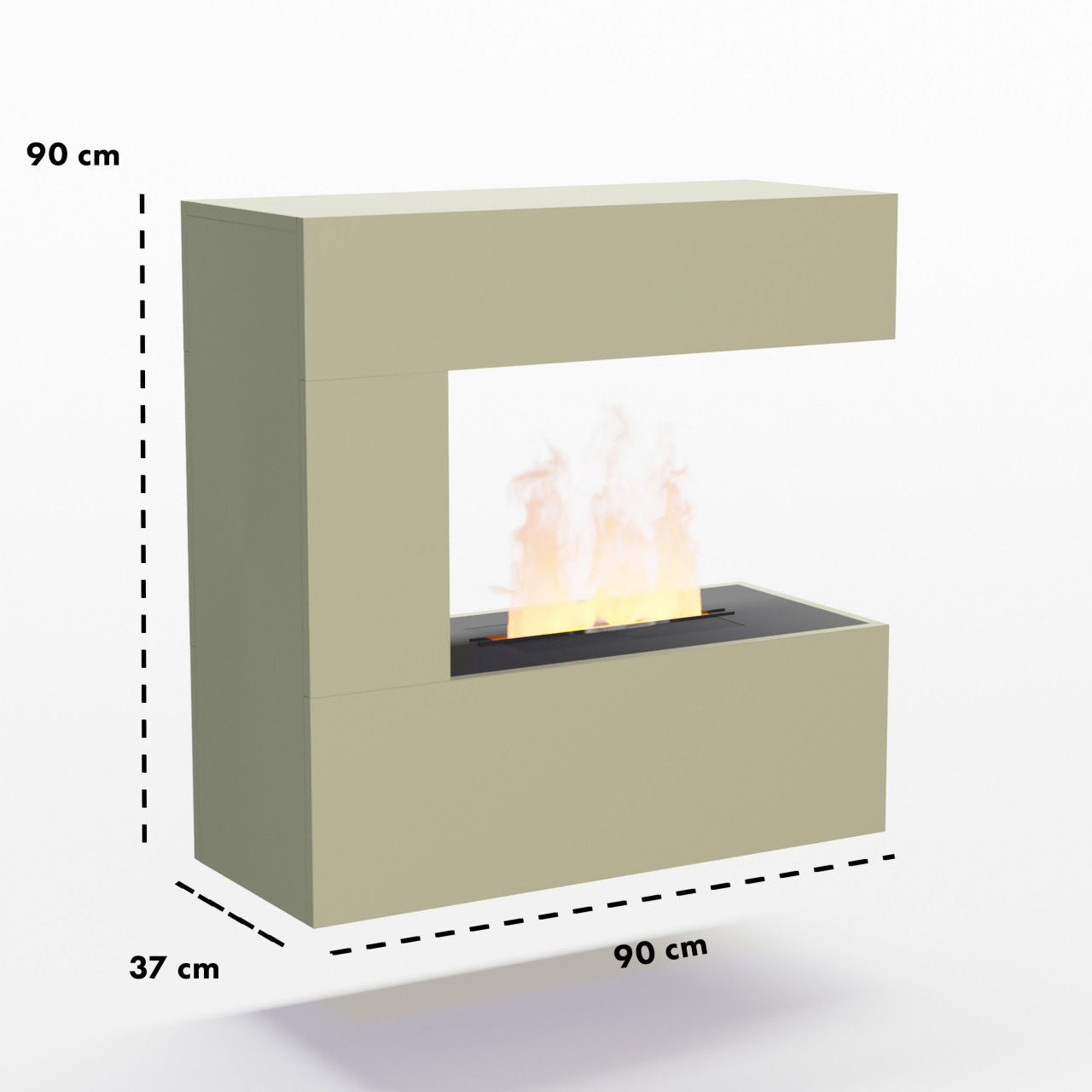 Glow Fire Schiller Wall Multicolor Elektrokamin mit Wasserdampf