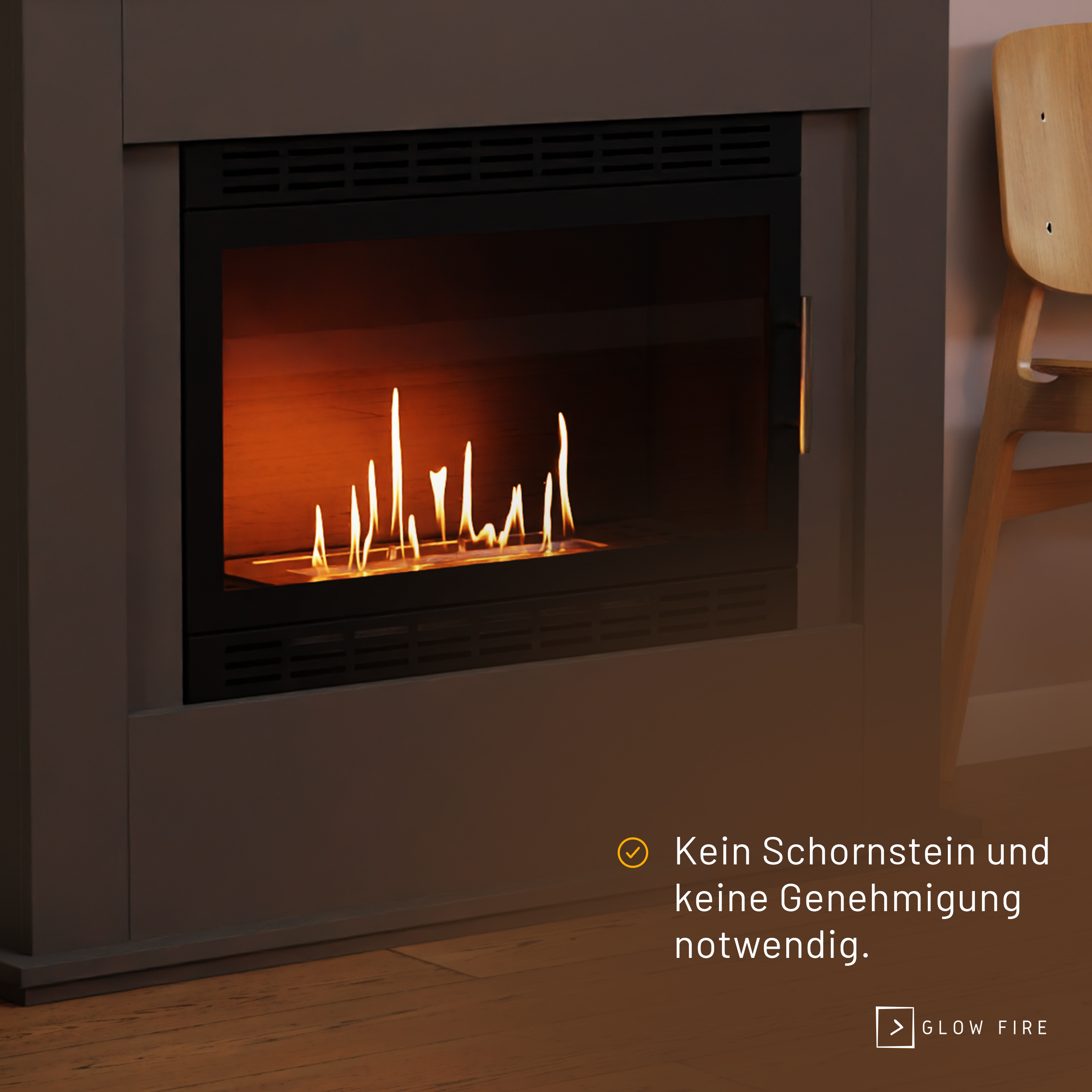 Glow Fire Skien XL Vision Ethanolkamin