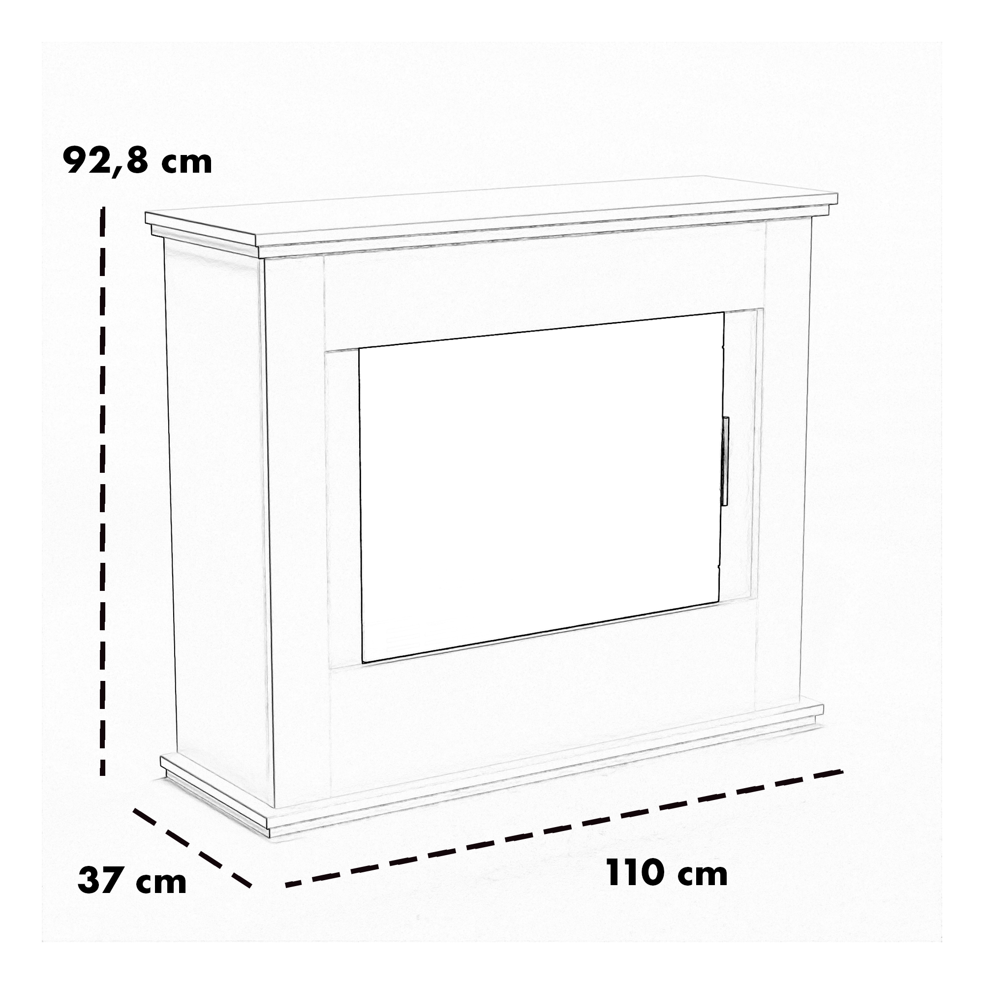 Glow Fire Skien XL Vision Ethanolkamin