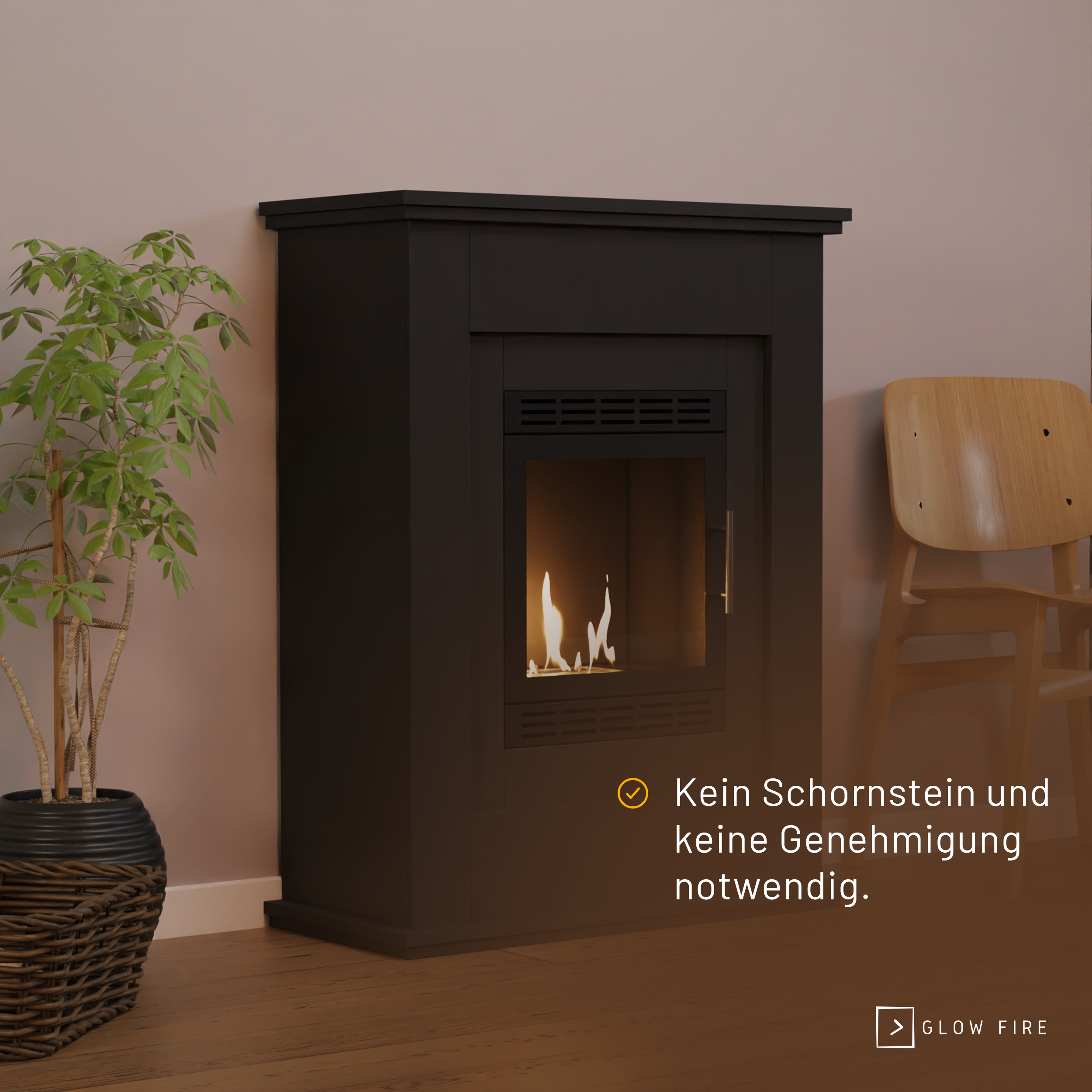 Glow Fire Skien Vision Ethanolkamin