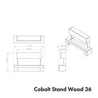 GF Core Cobalt mit Holzfach Standkamin Elektrokamin