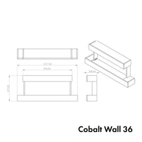 Cheminée électrique murale Glow Fire Cobalt